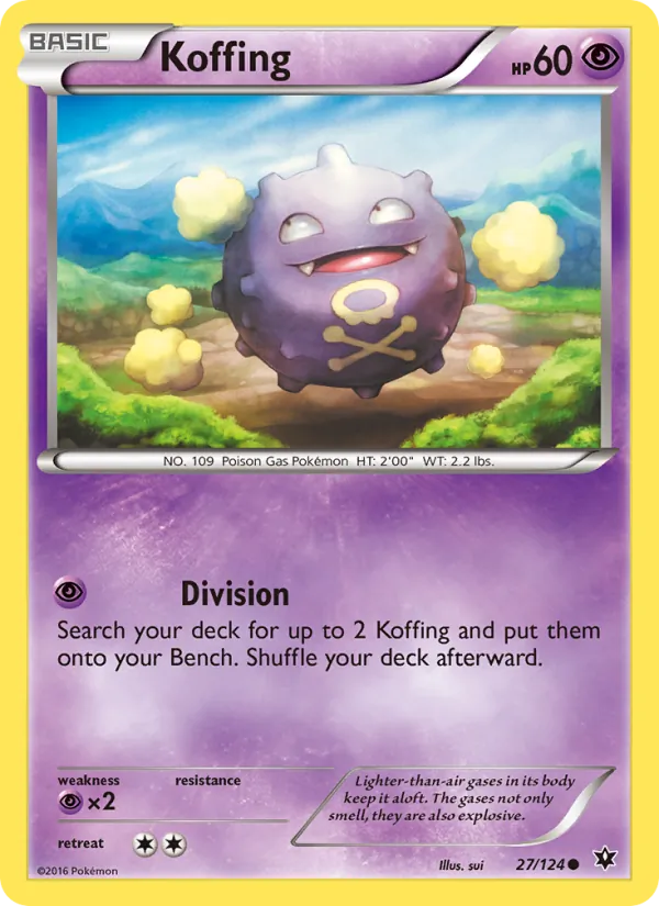 Koffing #27 – Fates Collide card