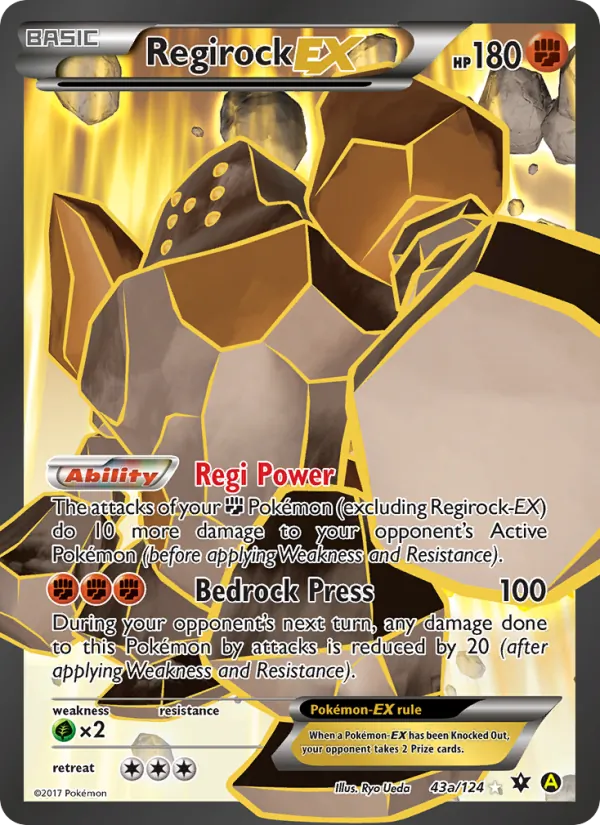 Regirock EX #43 – Fates Collide card