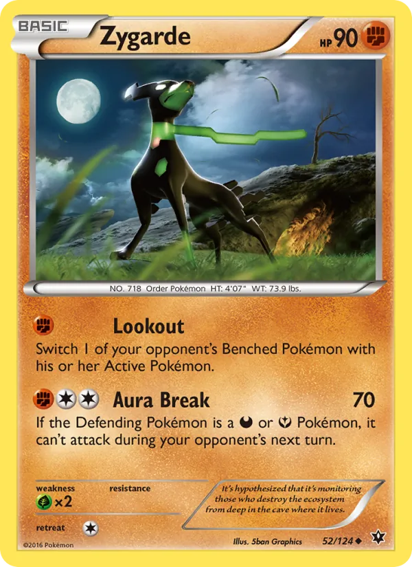 Zygarde #52 – Fates Collide card