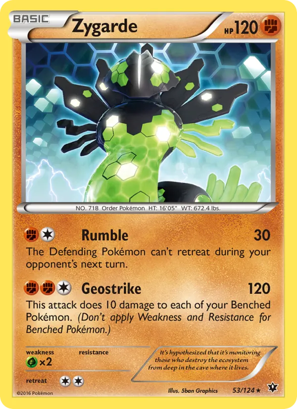 Zygarde #53 – Fates Collide card