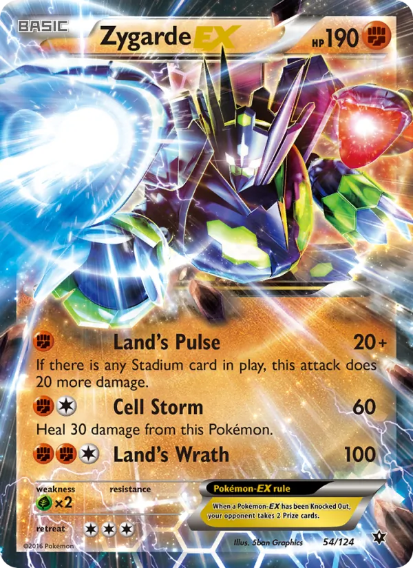 Zygarde EX #54 – Fates Collide card