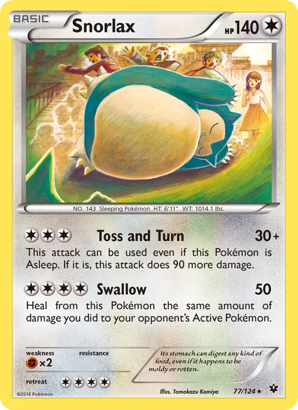 Snorlax #77 – Fates Collide card