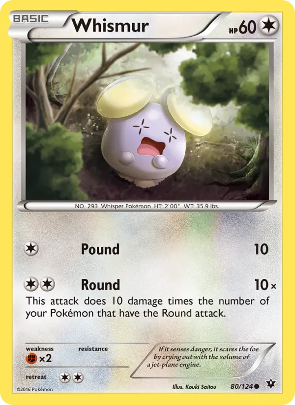 Whismur #80 – Fates Collide card