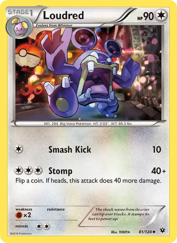 Loudred #81 – Fates Collide card