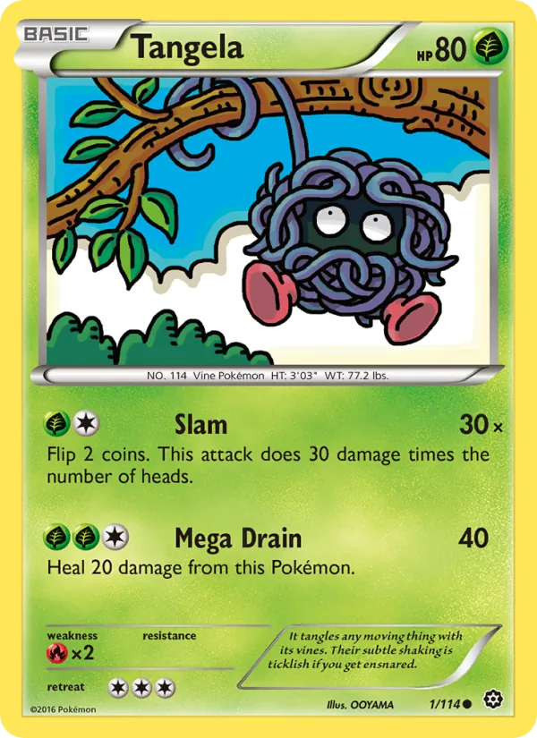 Tangela #1 – Steam Siege card