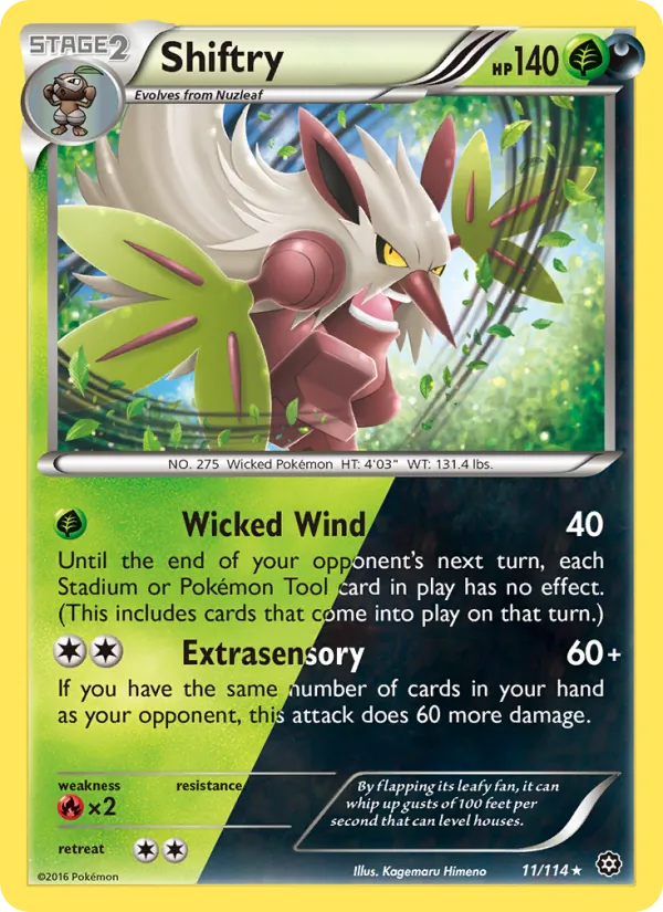 Shiftry #11 – Steam Siege card