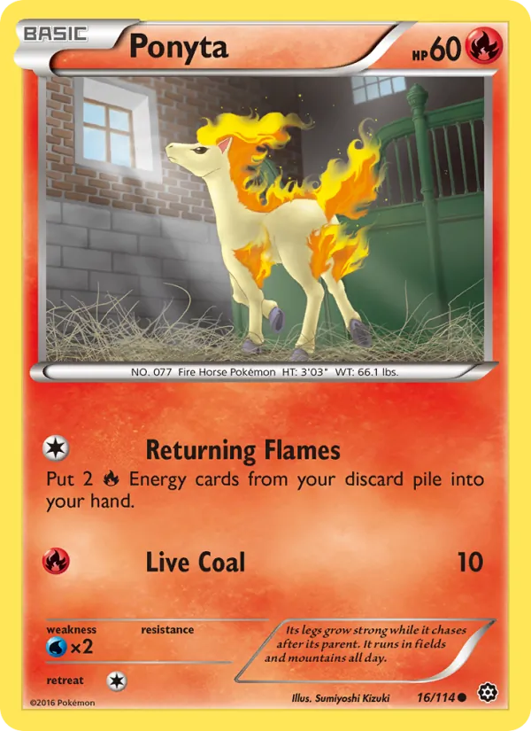 Ponyta #16 – Steam Siege card