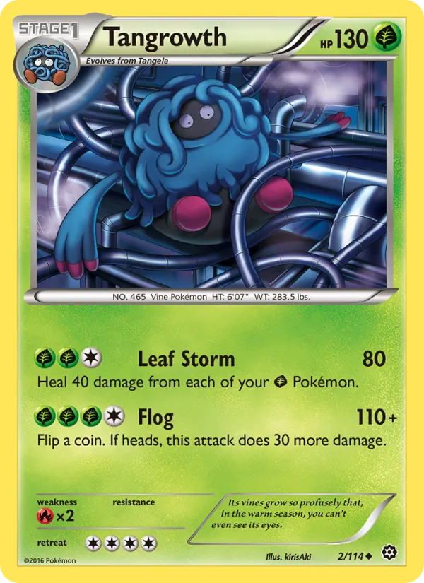 Tangrowth #2 – Steam Siege card