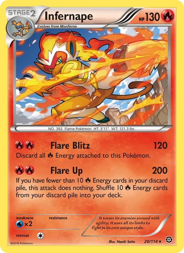 Infernape #20 – Steam Siege card