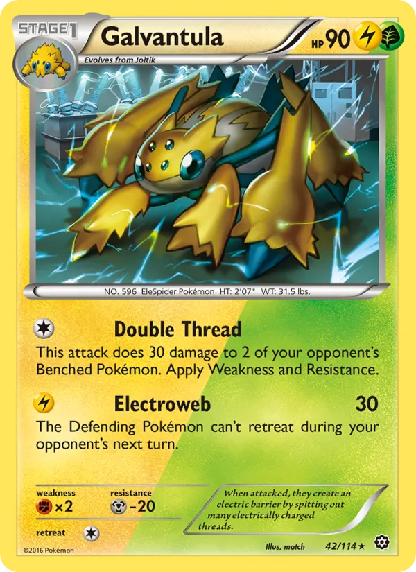 Galvantula #42 – Steam Siege card