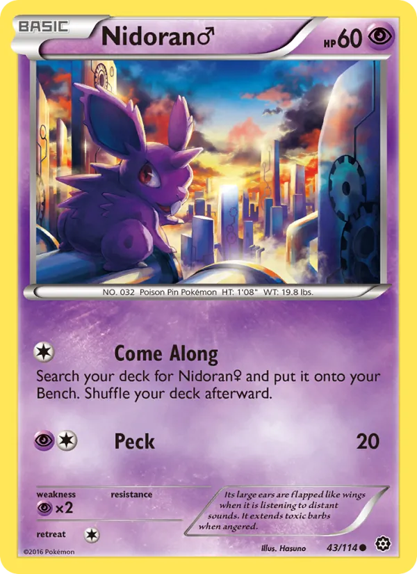 Nidoran♂ #43 – Steam Siege card