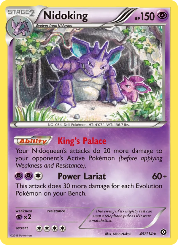 Nidoking #45 – Steam Siege card