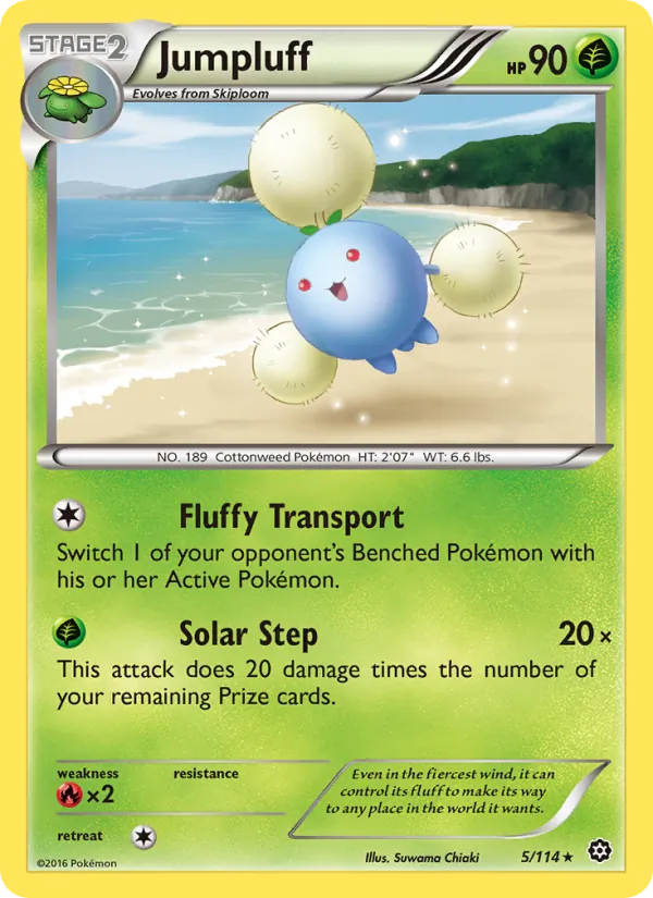 Jumpluff #5 – Steam Siege card
