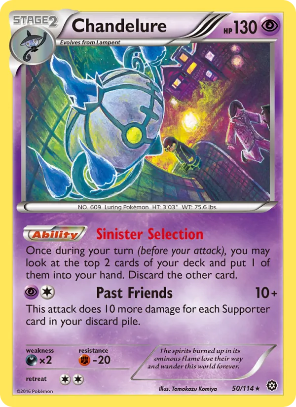 Chandelure #50 – Steam Siege card