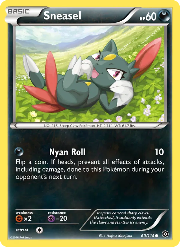 Sneasel #60 – Steam Siege card