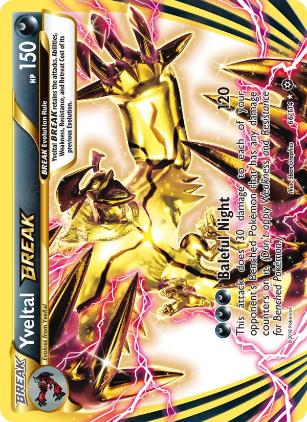 Yveltal BREAK #66 – Steam Siege card