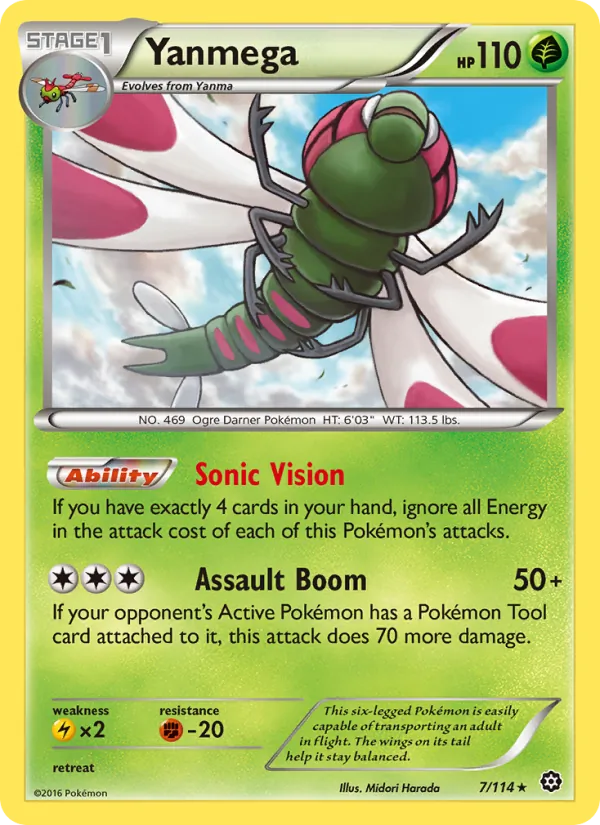 Yanmega #7 – Steam Siege card