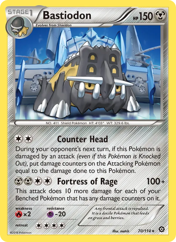 Bastiodon #70 – Steam Siege card