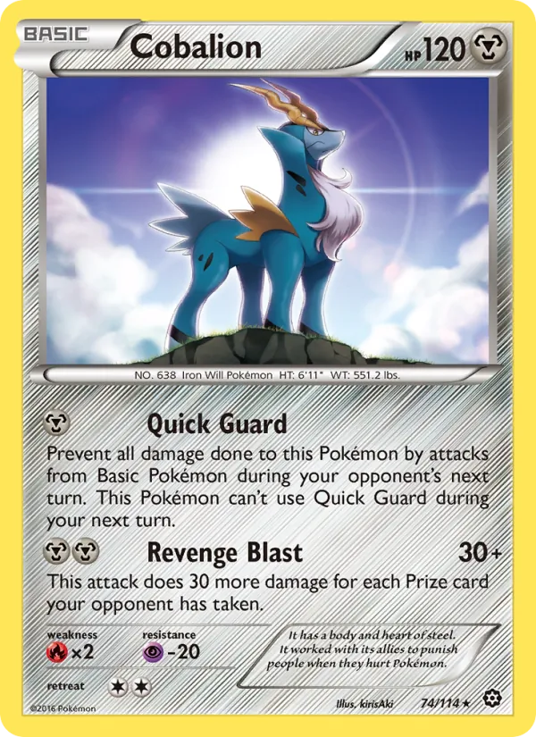 Cobalion #74 – Steam Siege card