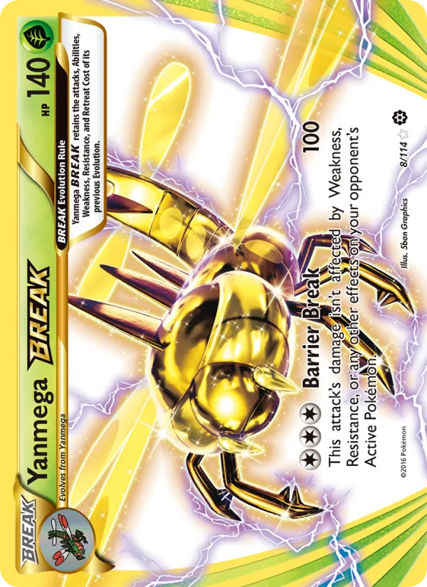 Yanmega BREAK #8 – Steam Siege card
