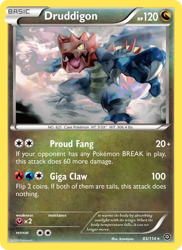Druddigon #83 – Steam Siege card