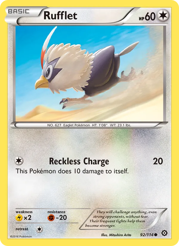 Rufflet #92 – Steam Siege card