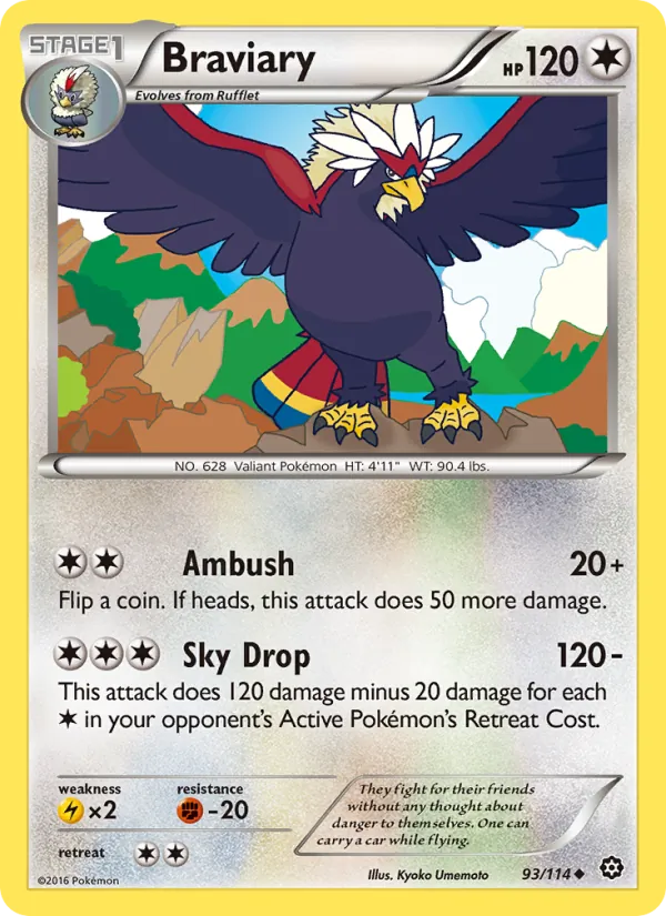 Braviary #93 – Steam Siege card