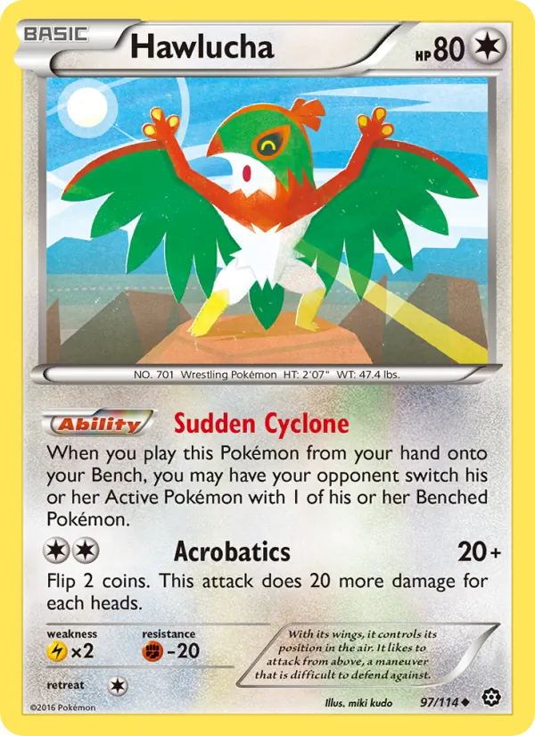 Hawlucha #97 – Steam Siege card