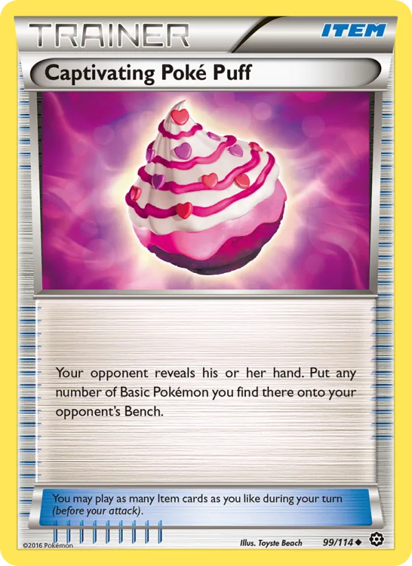 Captivating Poké Puff #99 – Steam Siege card