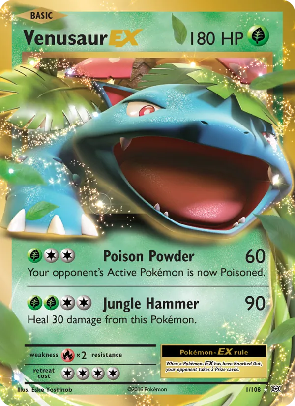 Venusaur EX #1 – Evolutions card