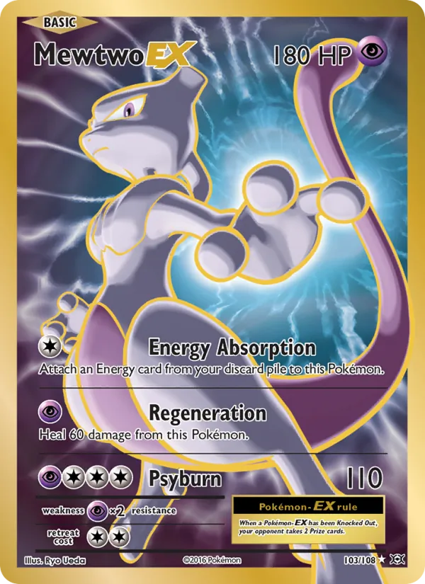 Mewtwo EX #103 – Evolutions card