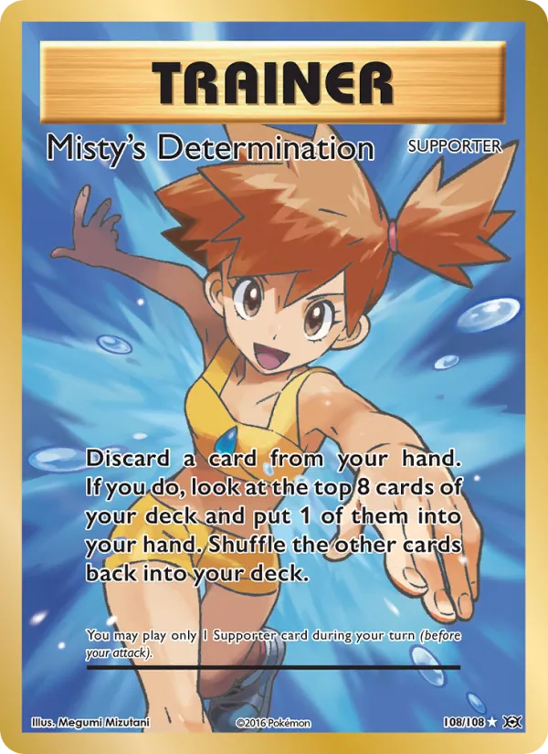 Misty's Determination #108 – Evolutions card