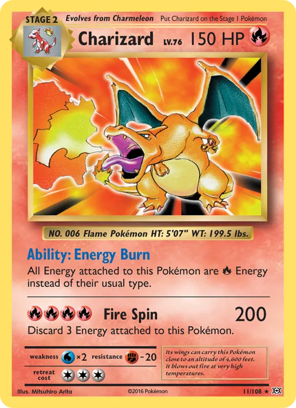 Charizard #11 – Evolutions card