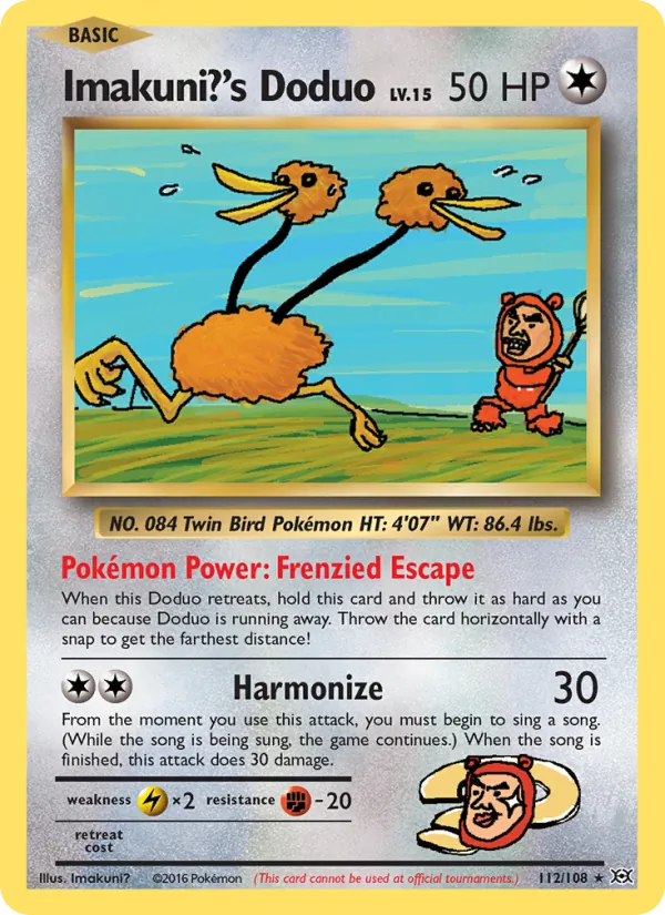Imakuni?'s Doduo #112 – Evolutions card