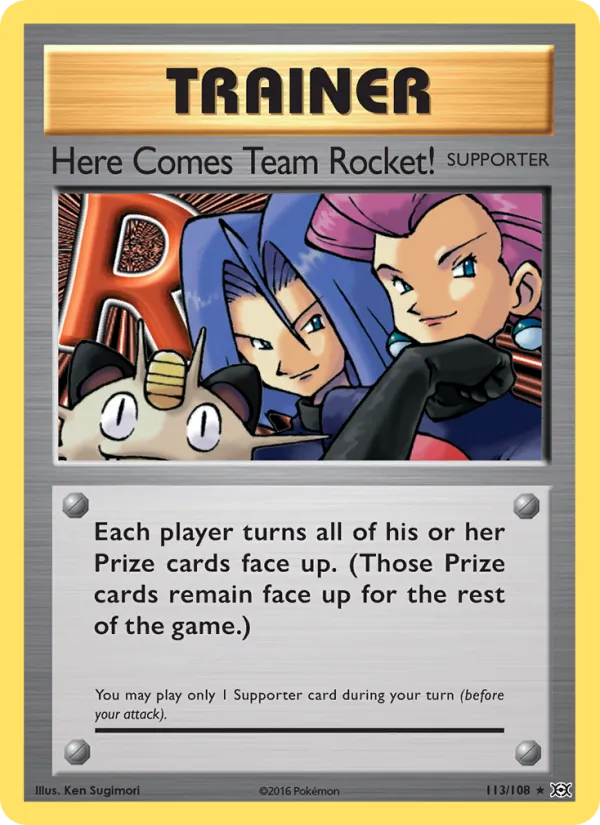 Here Comes Team Rocket! #113 – Evolutions card