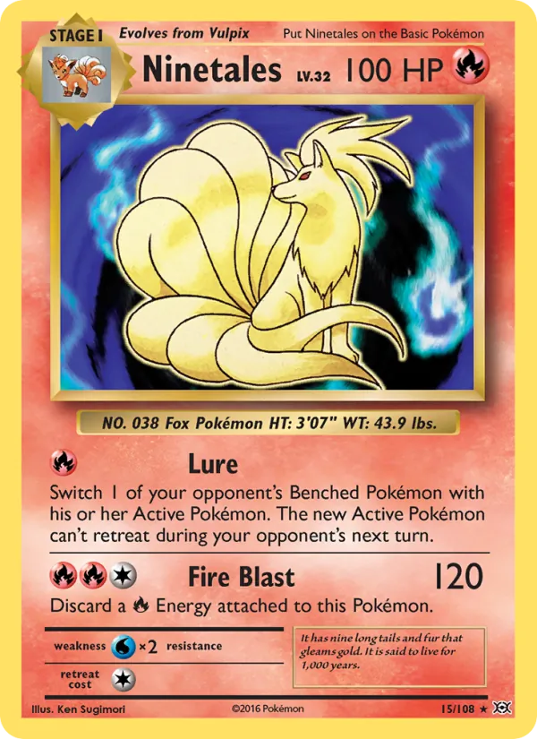Ninetales #15 – Evolutions card