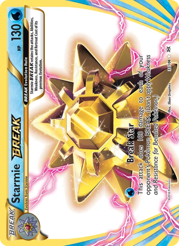 Starmie BREAK #32 – Evolutions card
