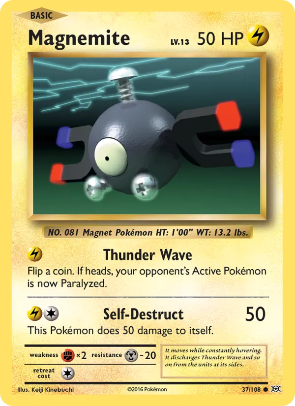 Magnemite #37 – Evolutions card