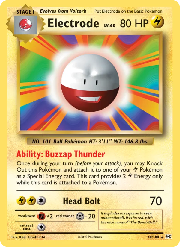 Electrode #40 – Evolutions card