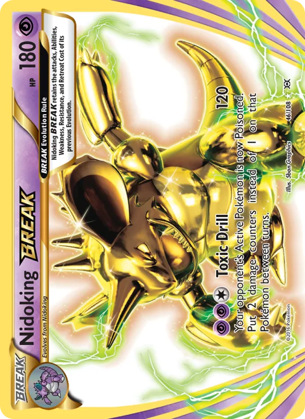 Nidoking BREAK #46 – Evolutions card