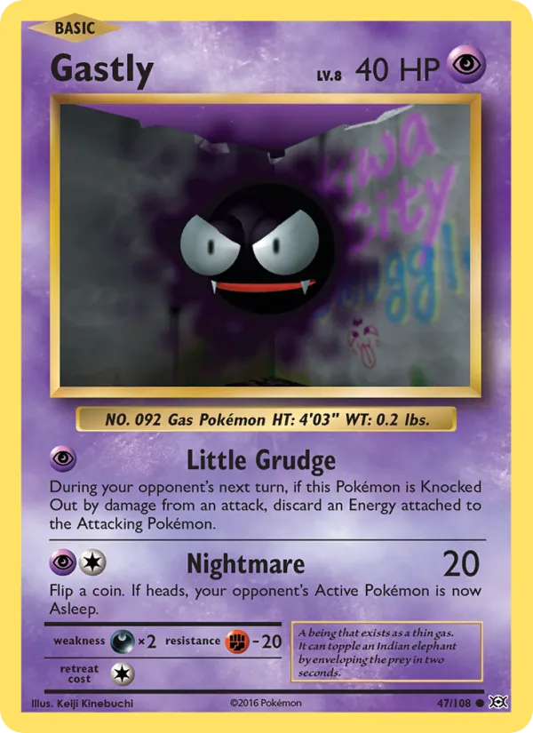 Gastly #47 – Evolutions card