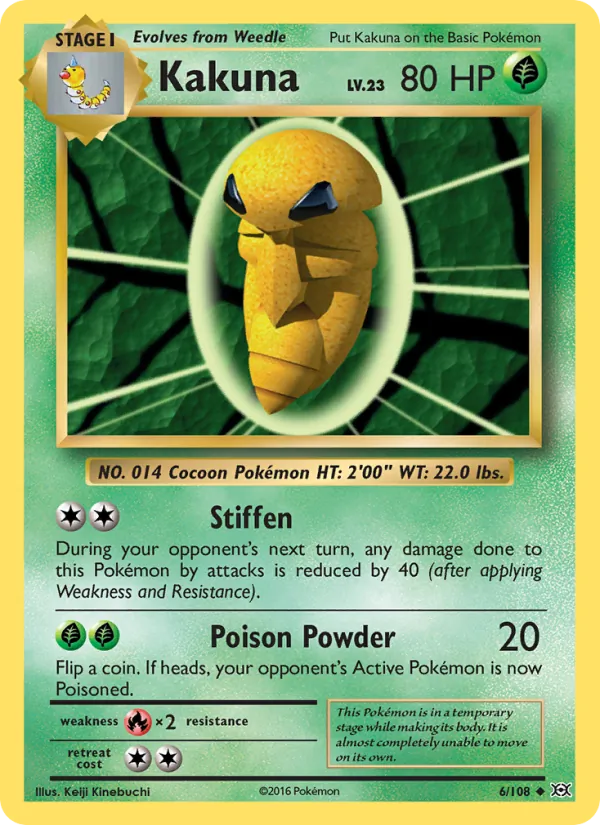Kakuna #6 – Evolutions card