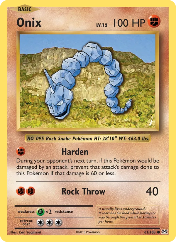 Onix #61 – Evolutions card