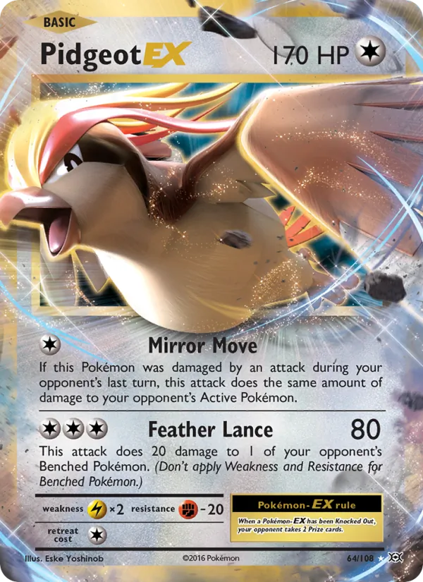 Pidgeot EX #64 – Evolutions card