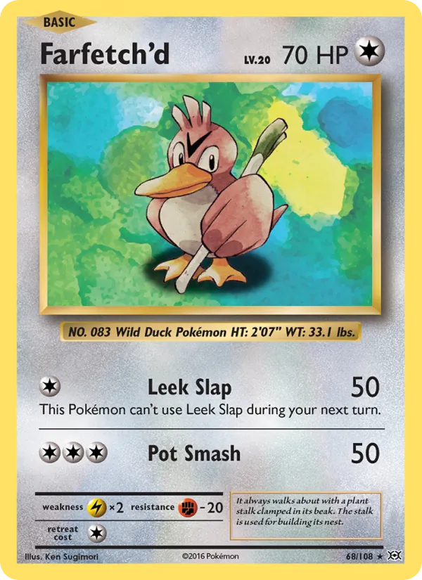 Farfetch'd #68 – Evolutions card