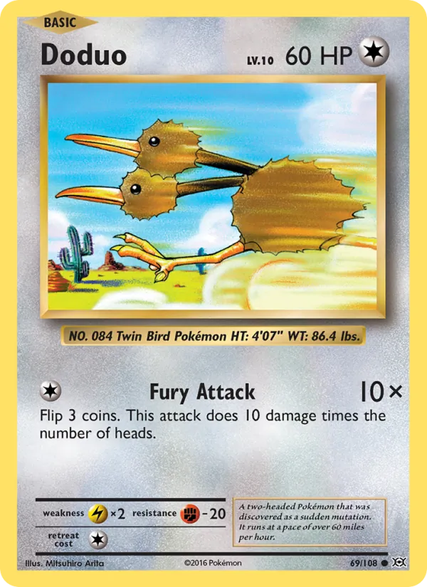 Doduo #69 – Evolutions card