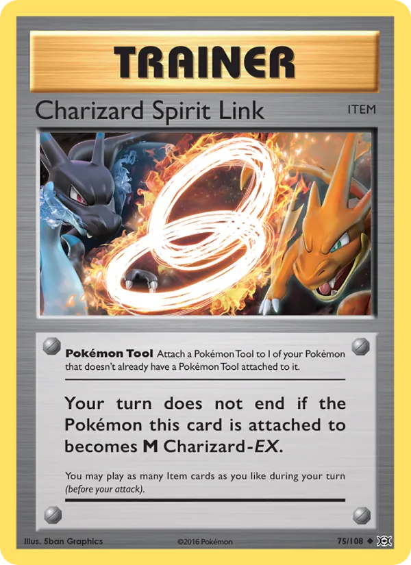 Charizard Spirit Link #75 – Evolutions card