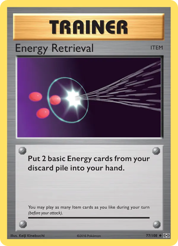 Energy Retrieval #77 – Evolutions card