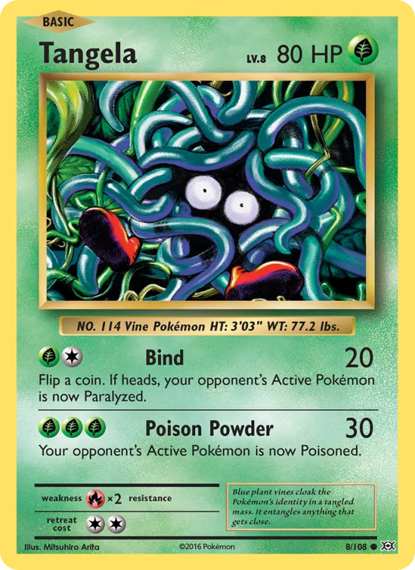 Tangela #8 – Evolutions card