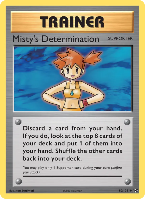 Misty's Determination #80 – Evolutions card